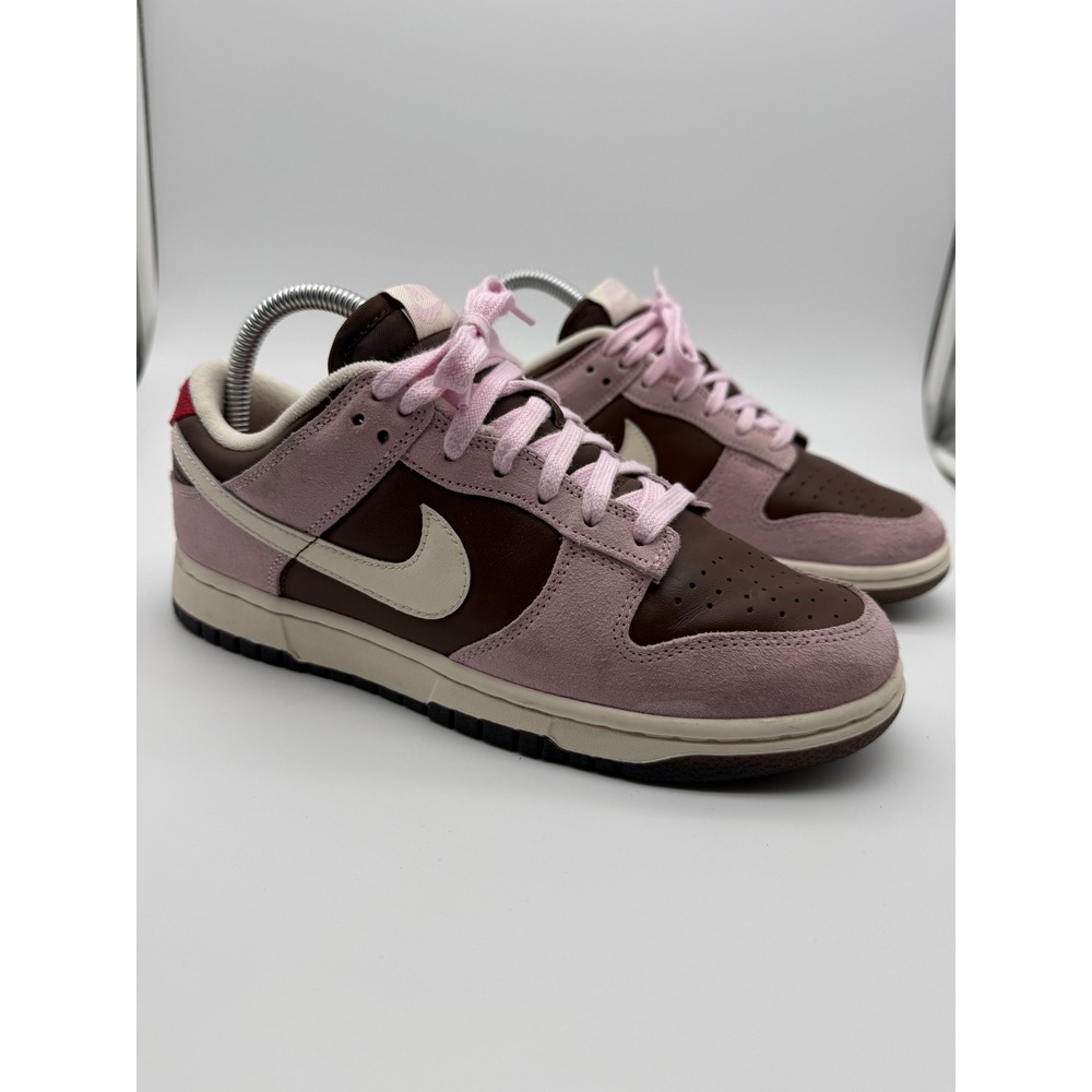 Nike Dunk Low Plum Brown Pale Pink Suede Leather HM0987-200 Womens 8